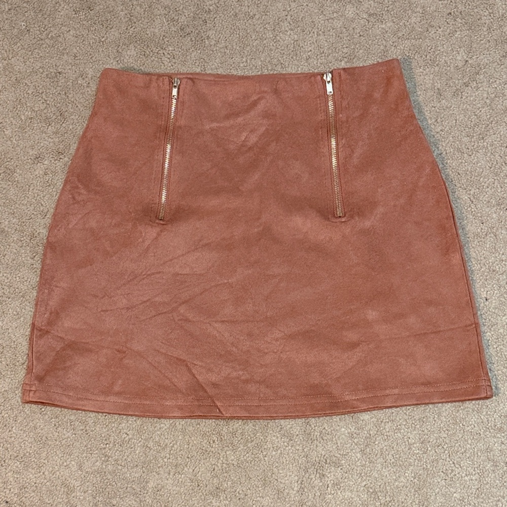 Tan Suede Skirt